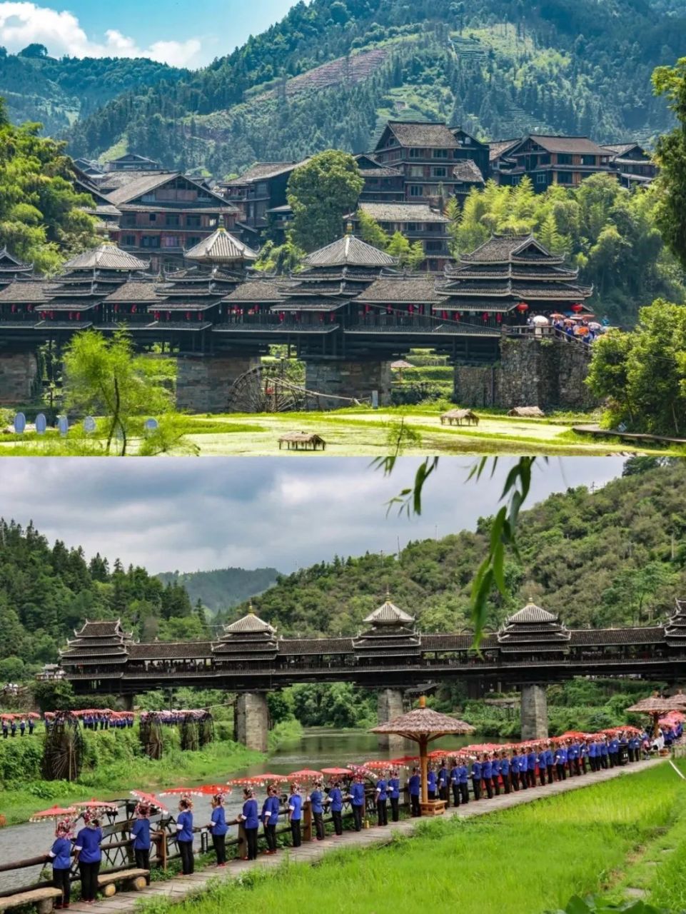 广西柳州程阳八寨景区位于三江侗族自治县林溪镇,是中国侗族文化和
