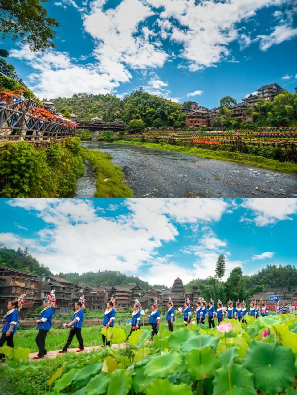 广西柳州程阳八寨景区位于三江侗族自治县林溪镇,是中国侗族文化和