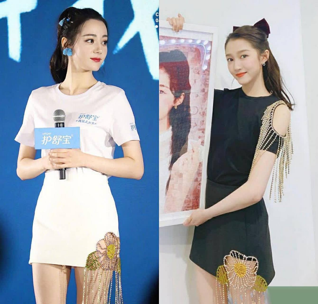 关晓彤和迪丽热巴撞衫,谁更好看?