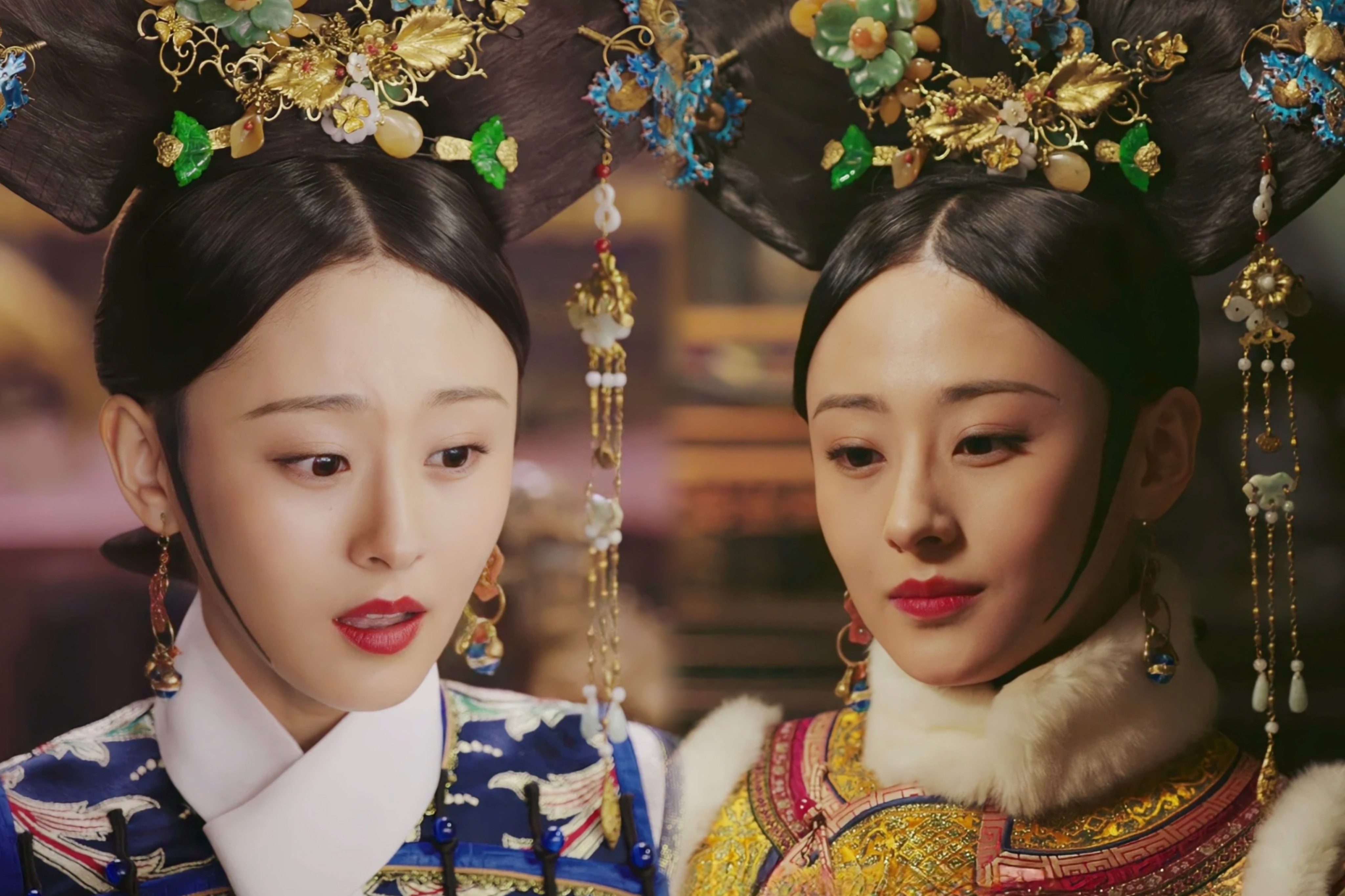 正宫嫡出的尊贵气派,傲视群芳,本来是个不讨喜的人设,但是关雪盈演得