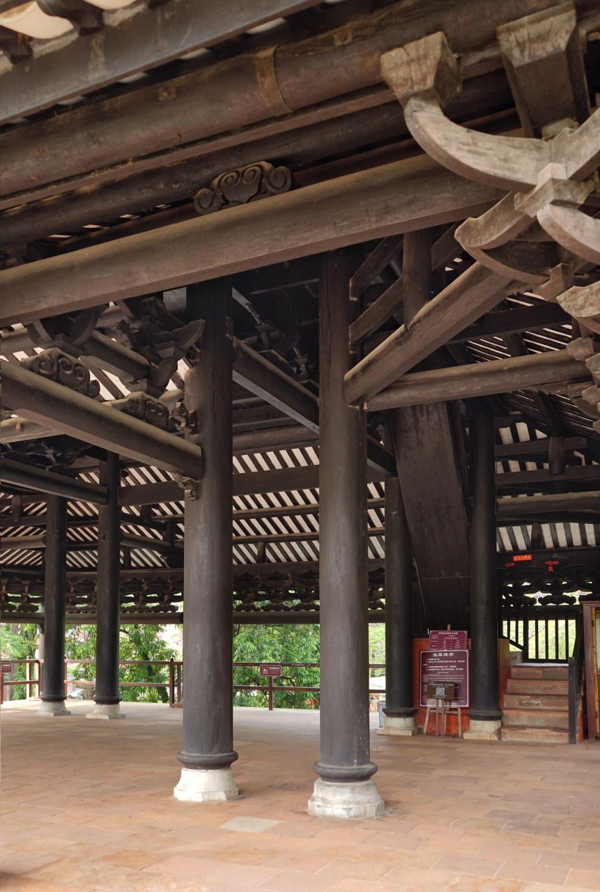 广西容县 — "杠杆式"明代阁楼:真武阁 在广东境内,古寺,古庙,古祠,古