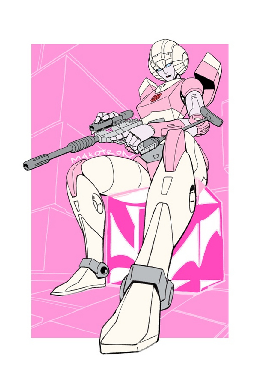 描绘了穿越到各种多元宇宙的阿尔茜形象