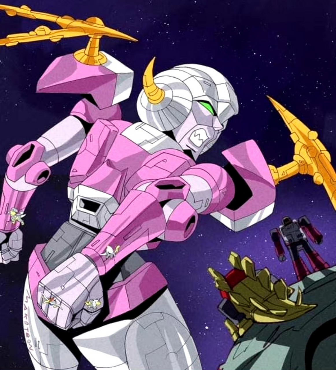 描绘了穿越到各种多元宇宙的阿尔茜形象