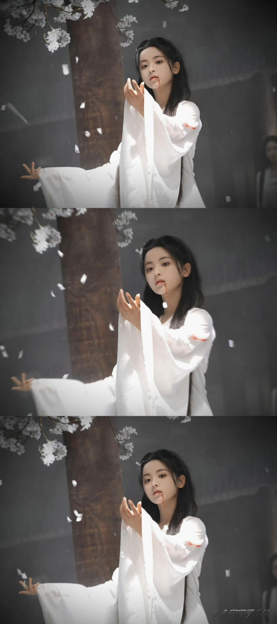 杨超越那些片场的照片,和她真实的样子可不太一样.