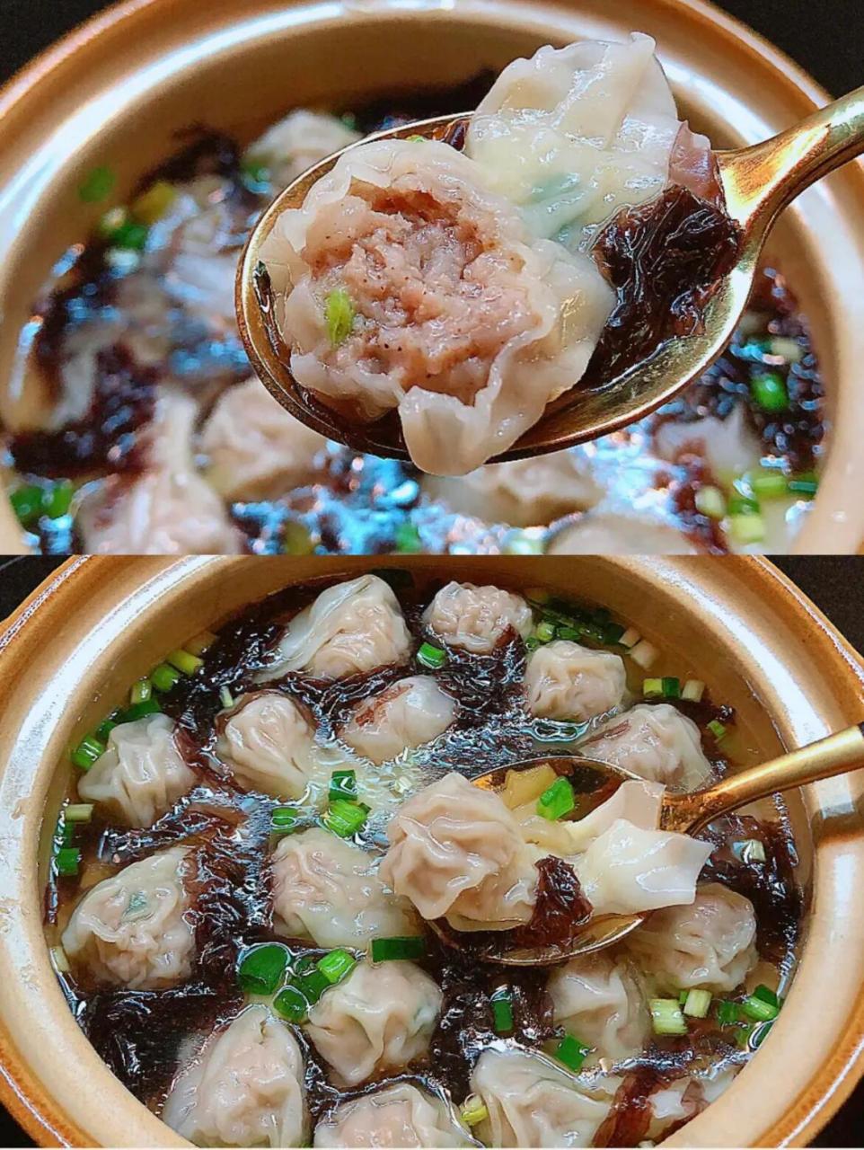 小混沌,汤汁鲜美,肉质嫩滑 🥬食材: 肉沫:150克