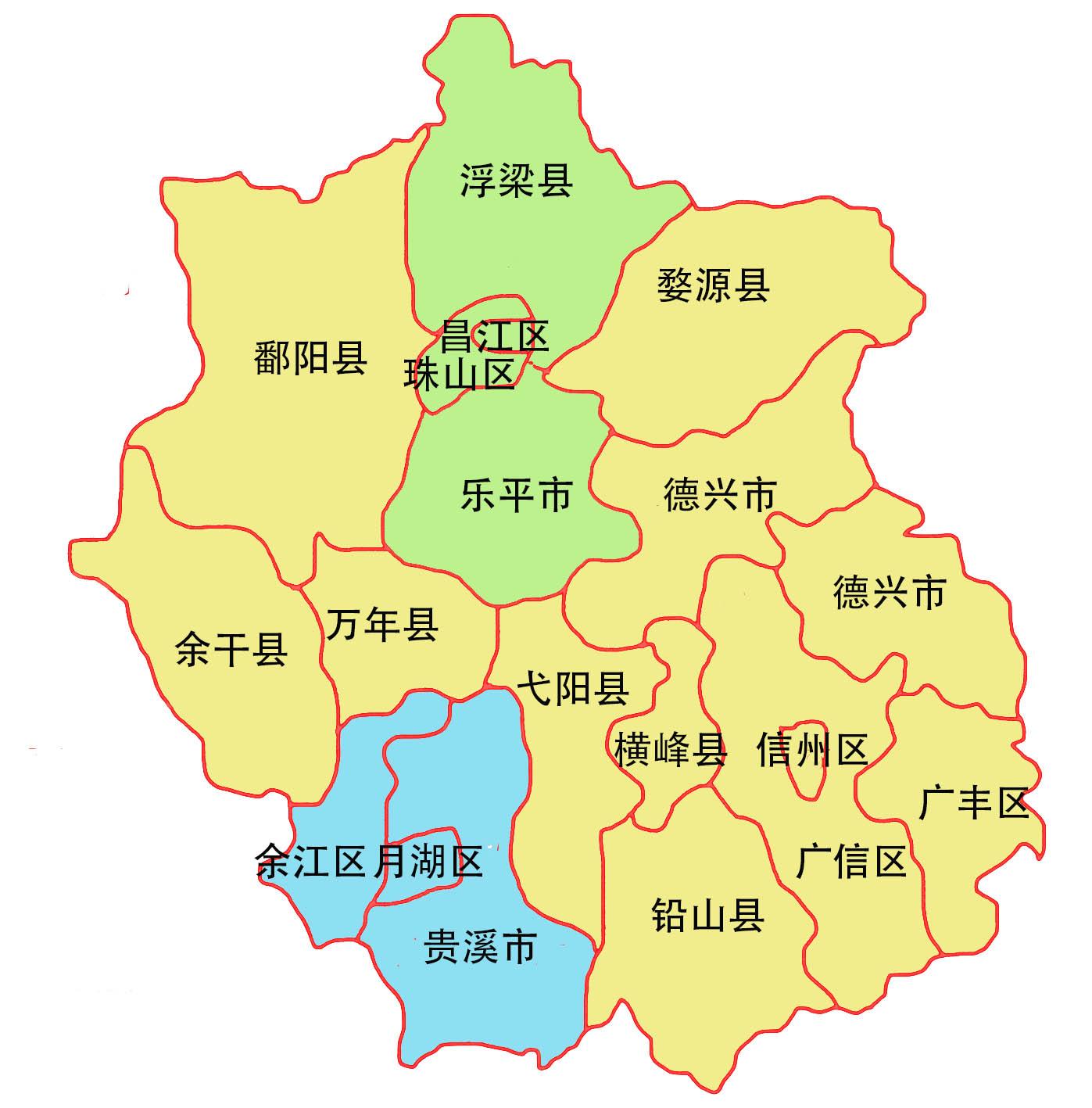 景德镇昌江区地图全图图片