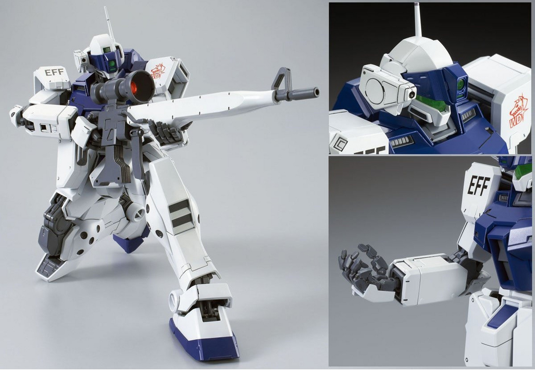 模型欣赏:pb限定 机动战士高达 mg 吉姆狙击型ii 白狗队,机体出自《殖
