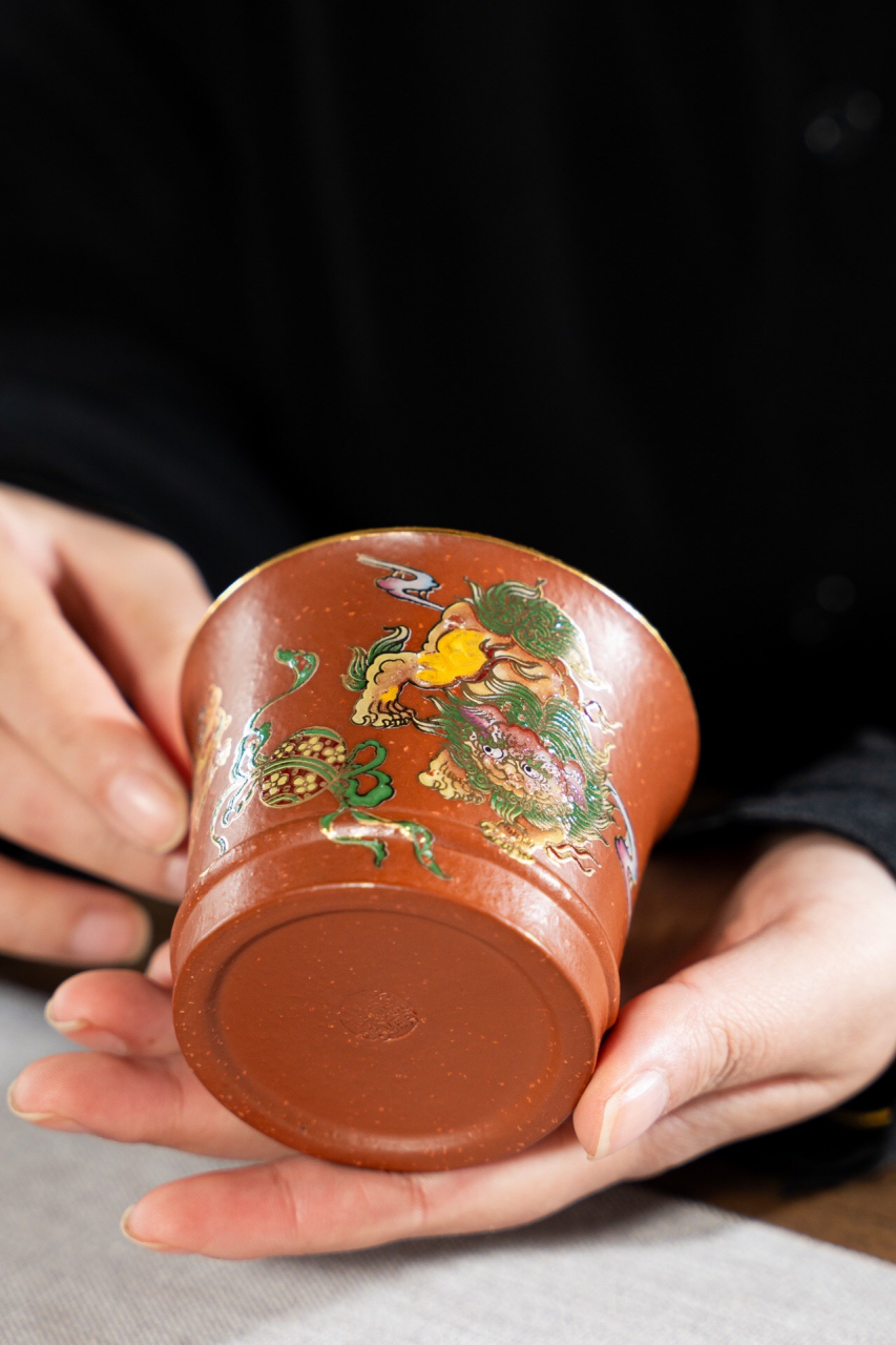 9797茶周边速递 【纳福迎祥】(喜欢可询) 优质鱼籽朱泥,135cc