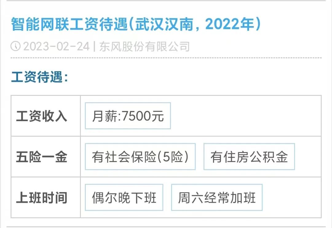 东风汽车某员工工资曝光 看看国企待遇如何?