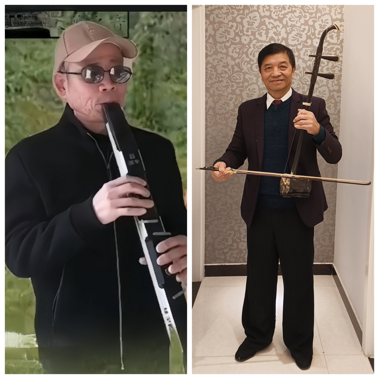 1971年邳州运河中学宣传队房德禹刘陆军二胡合奏:俩人是港务局职工