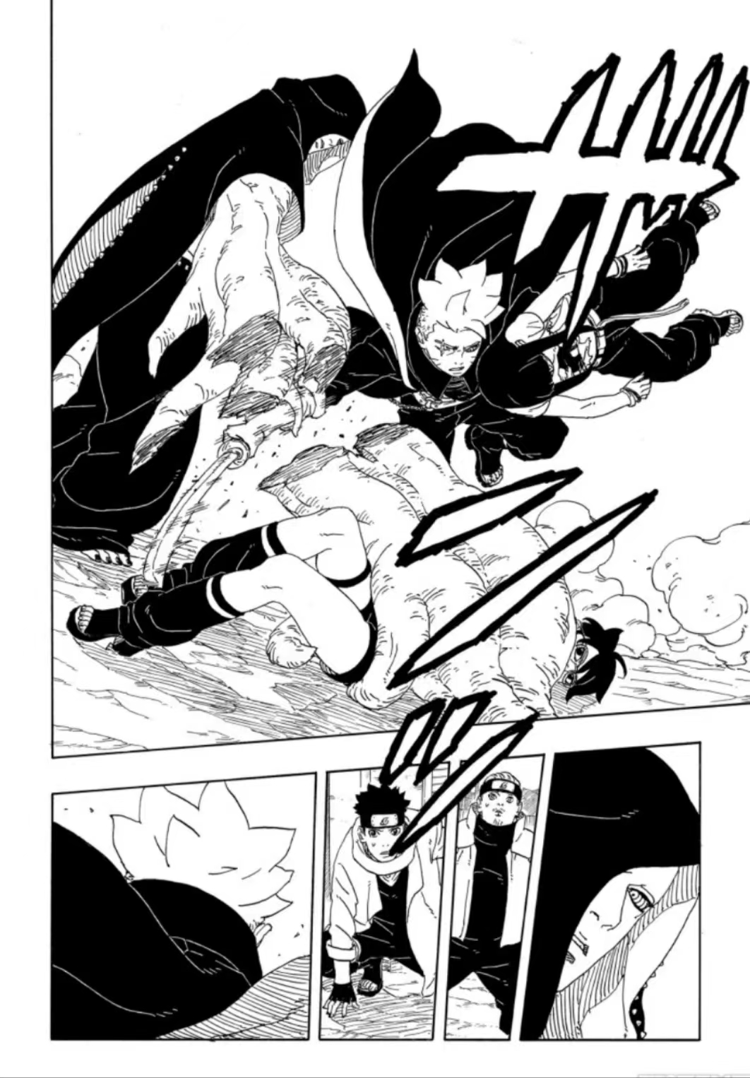 博人传91话高清汉化:向日葵不敌十罗,博人救场