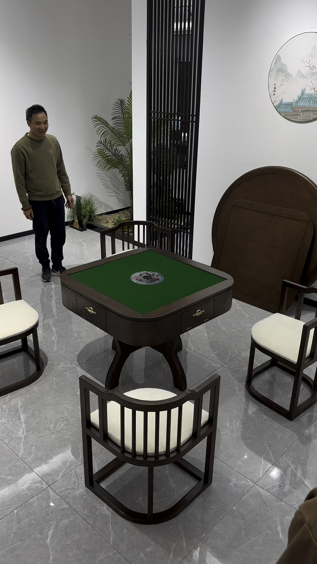 新中式实木餐桌椅!多功能棋牌桌!