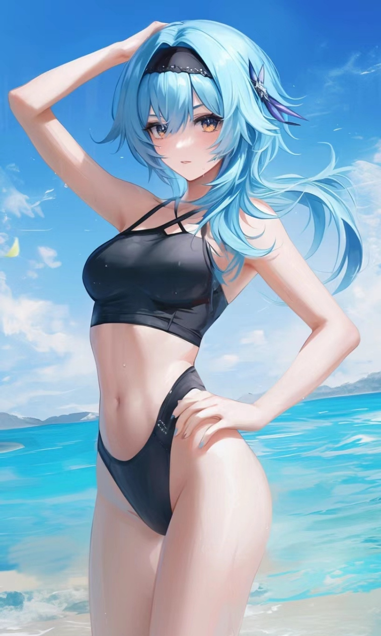 穿泳装的优菈骑士长也太美了吧!#原神