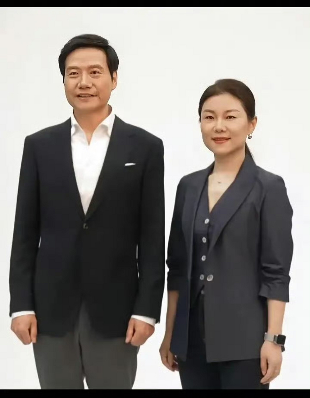 雷军跟老婆很有夫妻相,pony ma的老婆有点明星面相