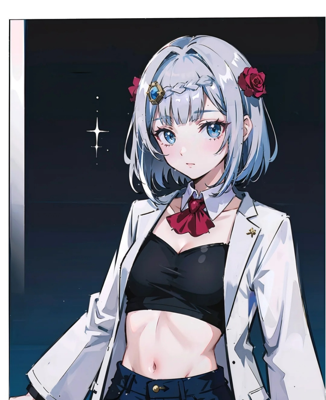 穿休闲装的诺艾尔也太美了吧!#原神