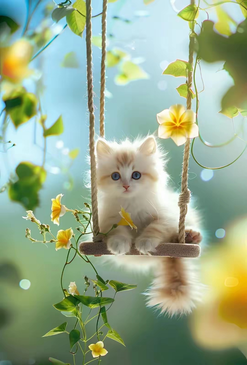 小猫咪简直太可爱啦!