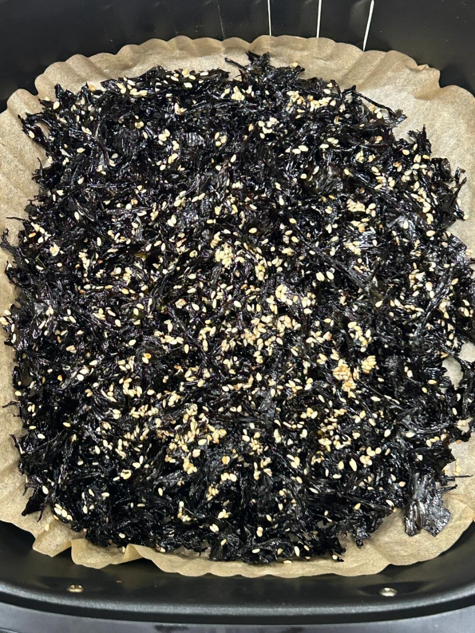 有空气炸锅一定要做一次海苔碎,海苔碎拌饭实在是太好吃了!