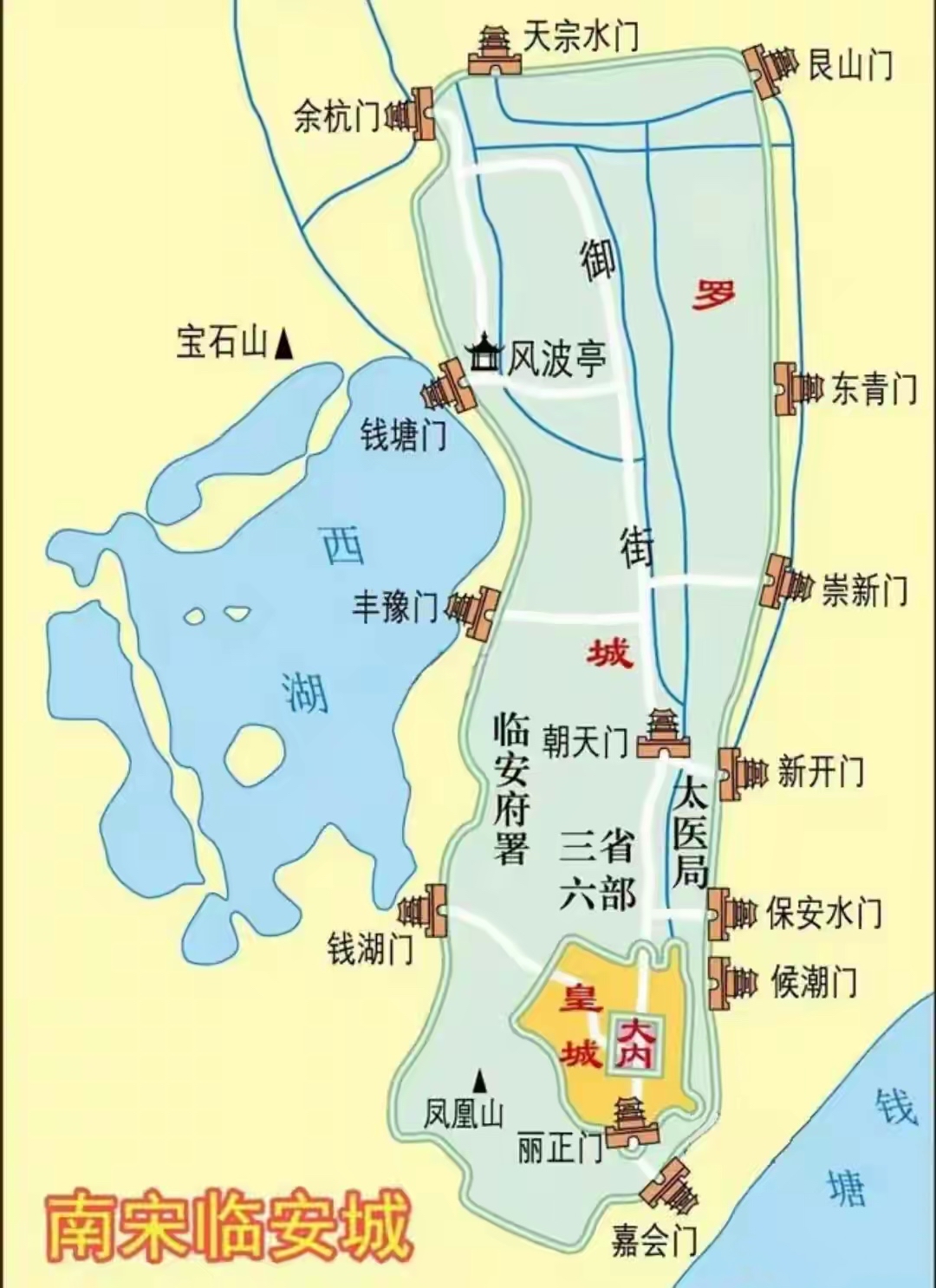 杭州宋城地图路线图片