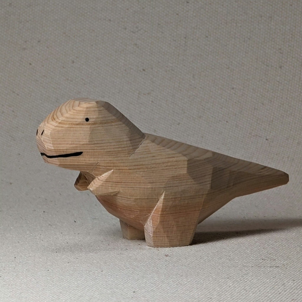 可爱的木雕小动物们