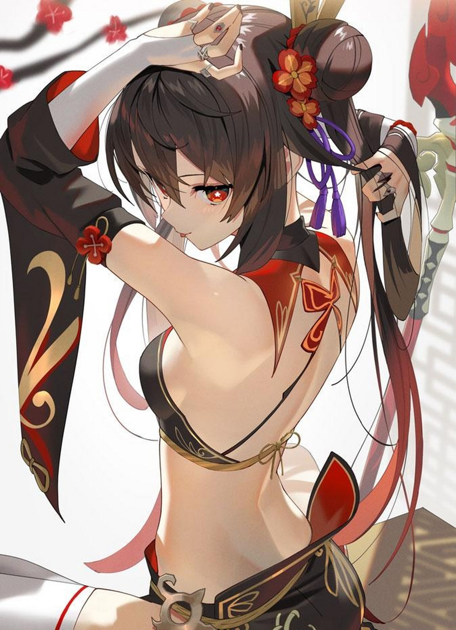 胡桃的背也太好看了吧!#原神