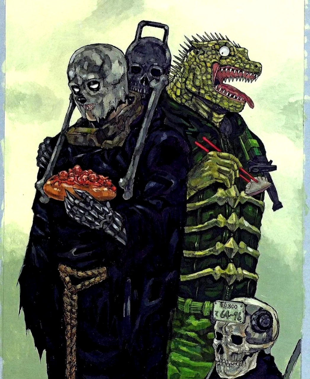 分享一组动漫《异兽魔都》插画作品,展现了生活在魔法都市中的人物