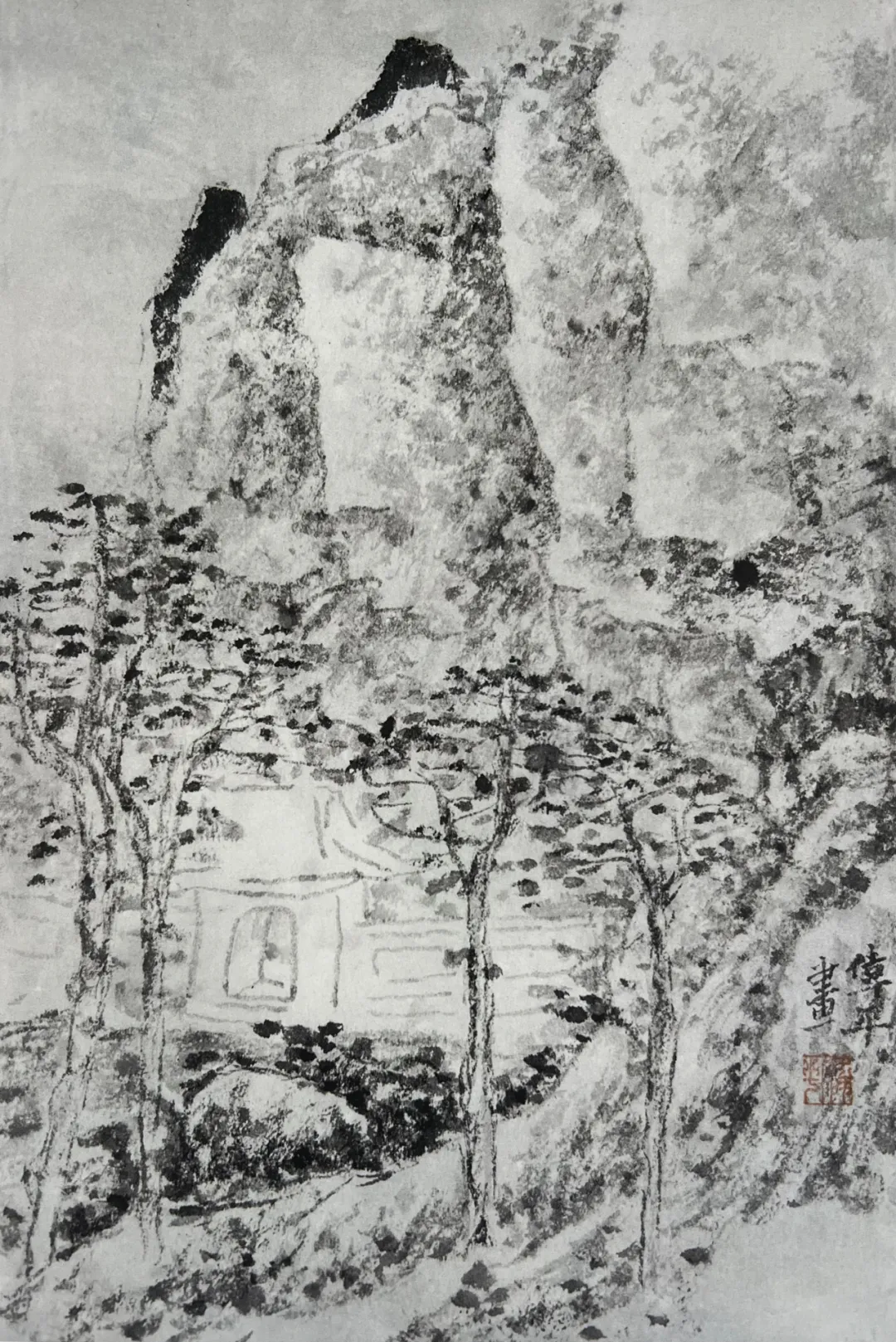 寒林山水对应着一种淡远,枯寂的审美格调——画家张伟平寒山枯木