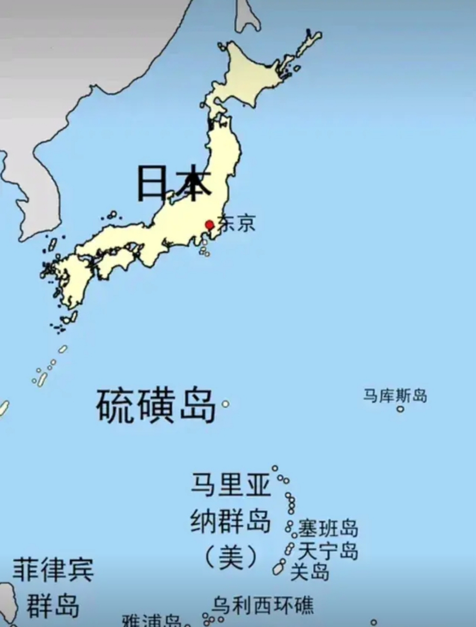 日本硫磺岛位置地图图片