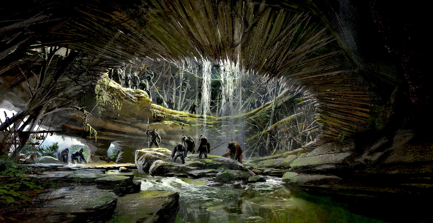 电影《猩球崛起3:终极之战》概念场景设计欣赏