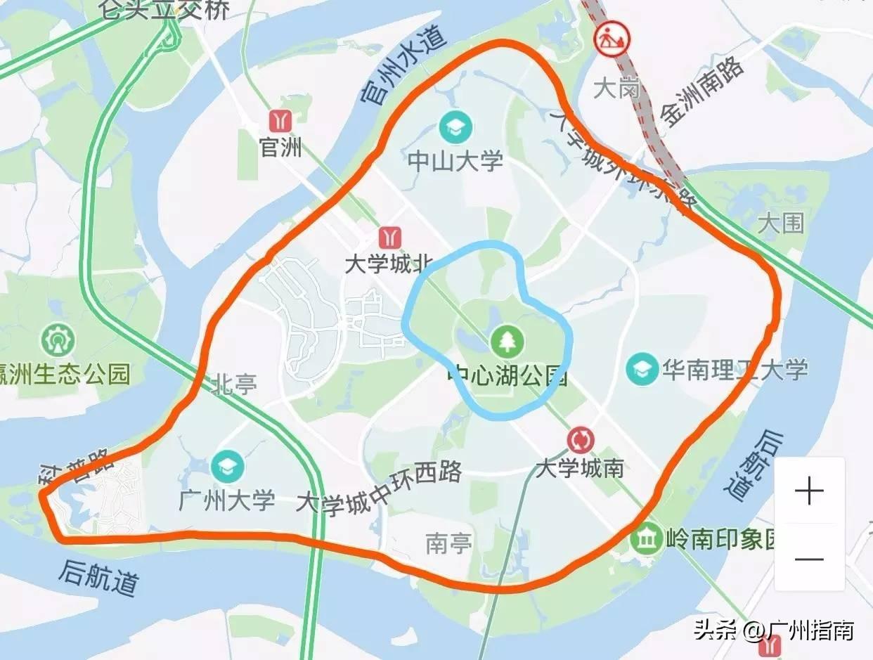 广州大学城位置地图图片