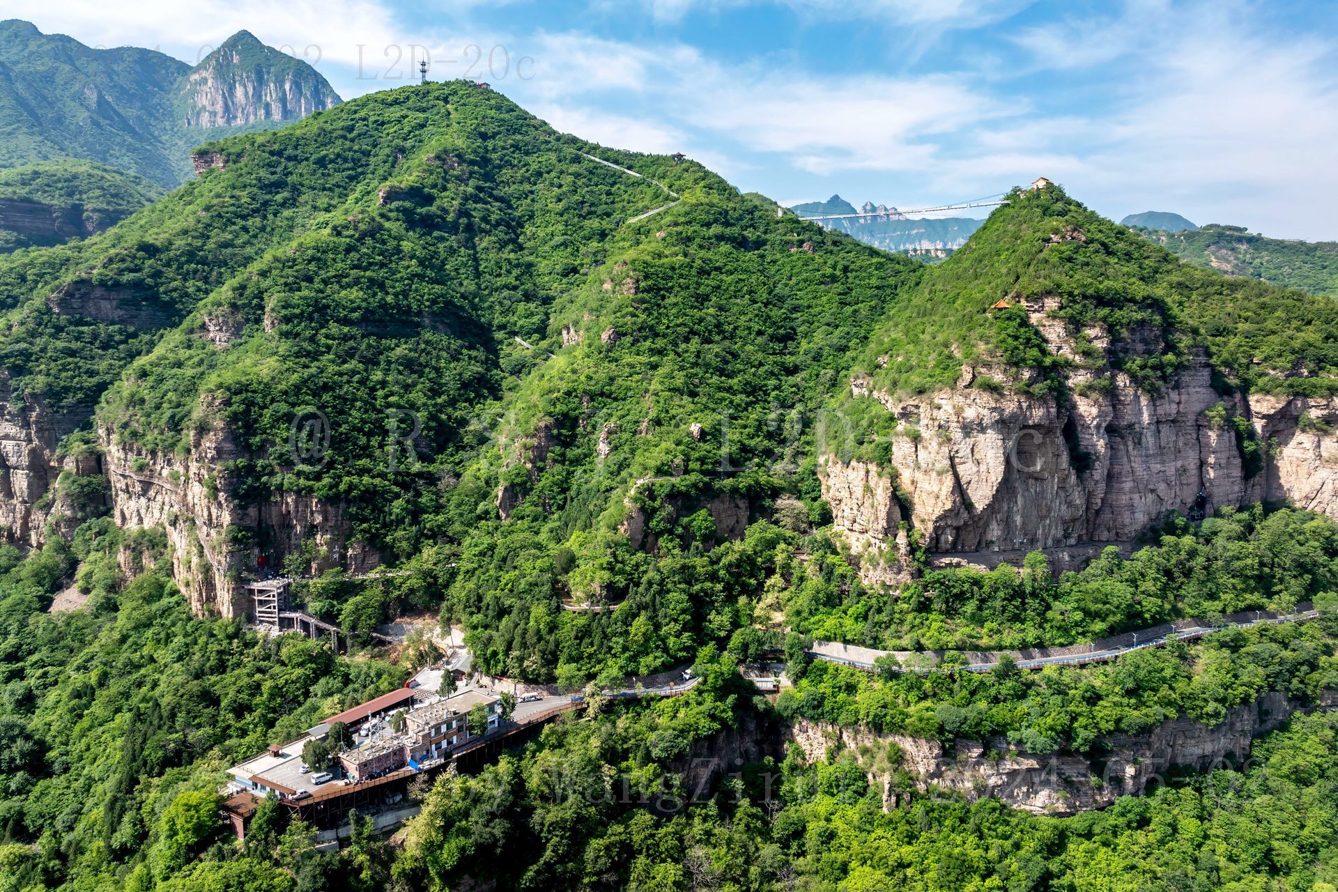 航拍红旗渠:青年洞,山碑丨河南安阳林州