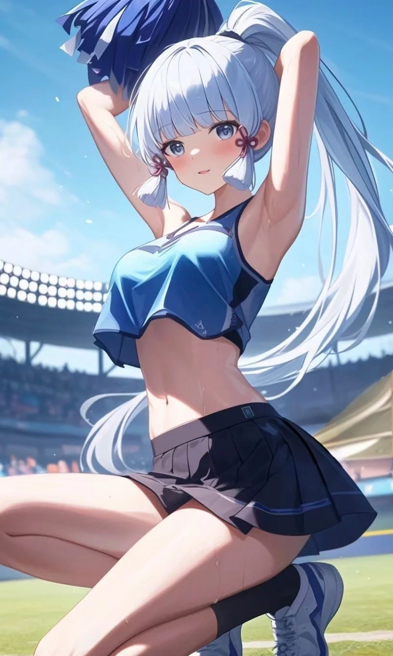 成为啦啦队的神里绫华也太美了吧#原神