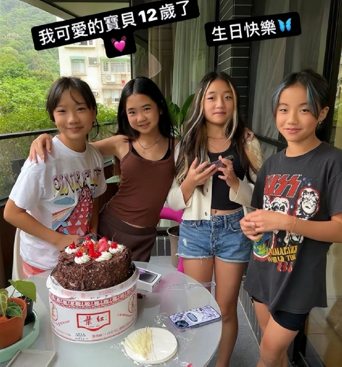 曹格女儿grace的脸型实在不好看