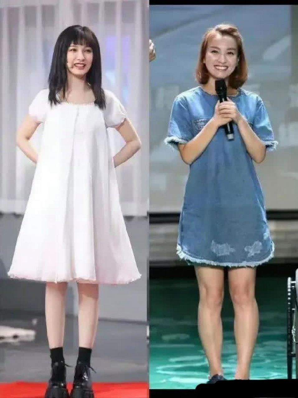 杨紫,吴昕腿瘦