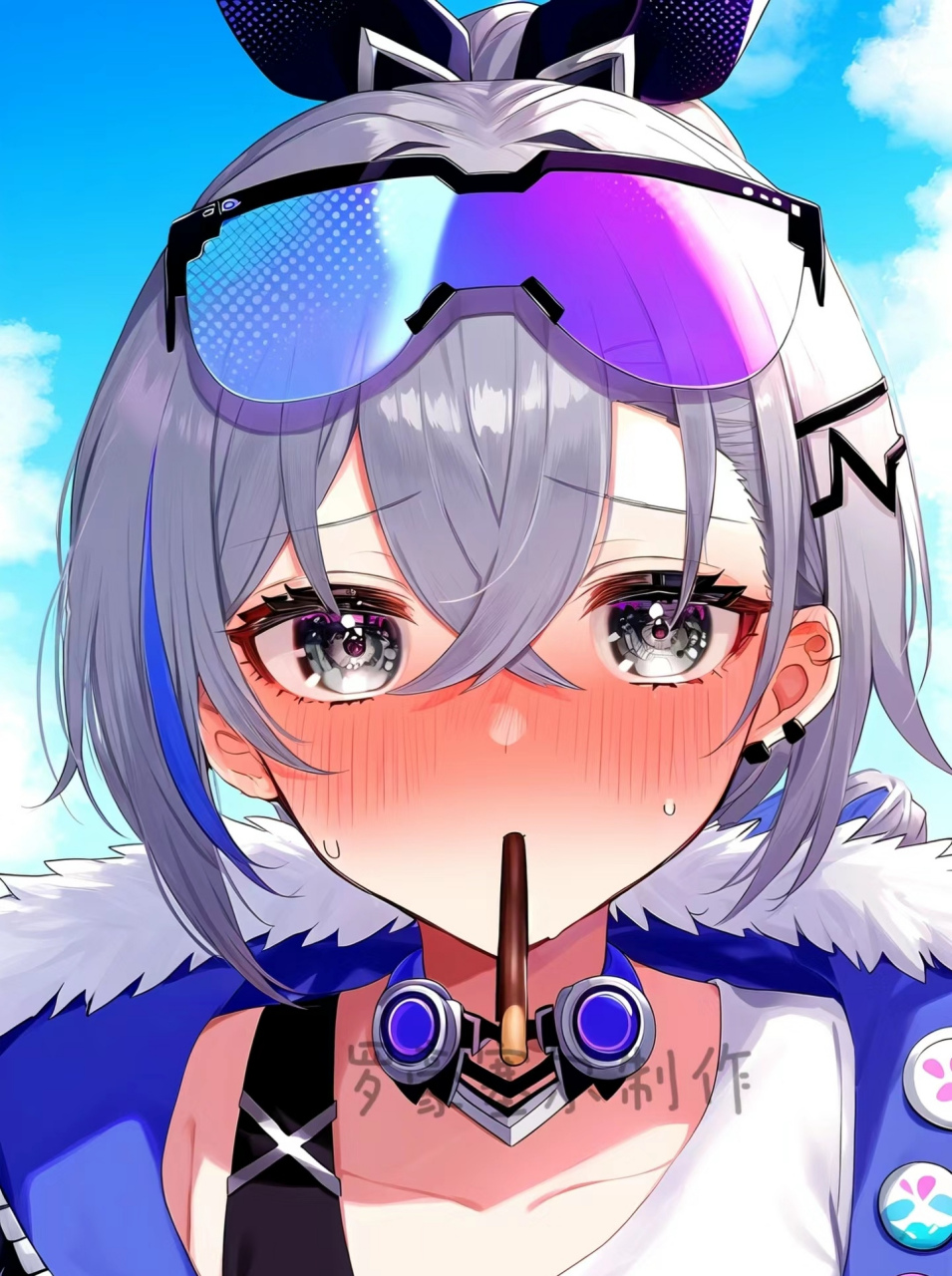 脸红的小姐姐#二次元