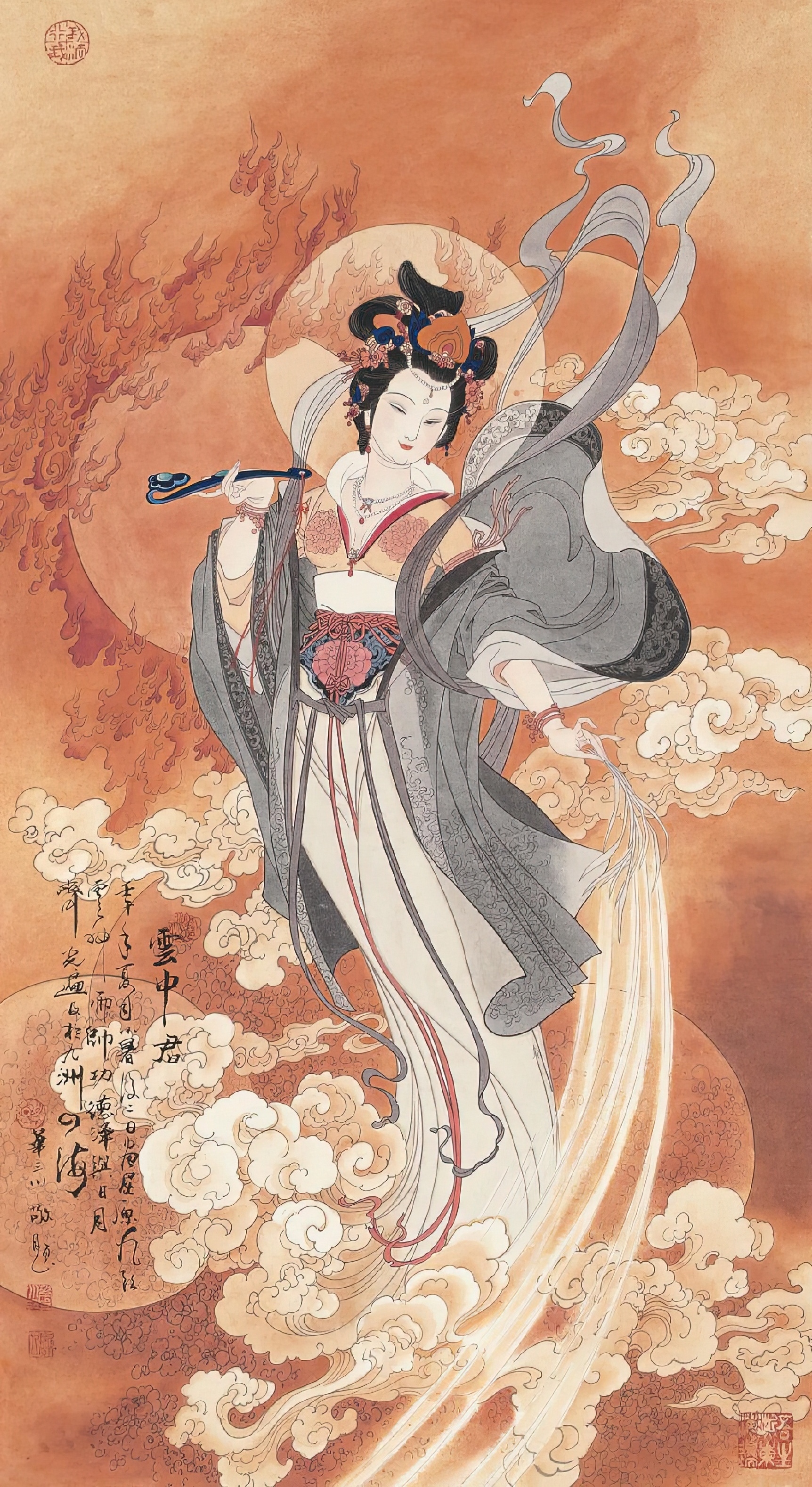 大师华三川人物绘画作品欣赏,画作仕女典雅,恬静,领秀质朴