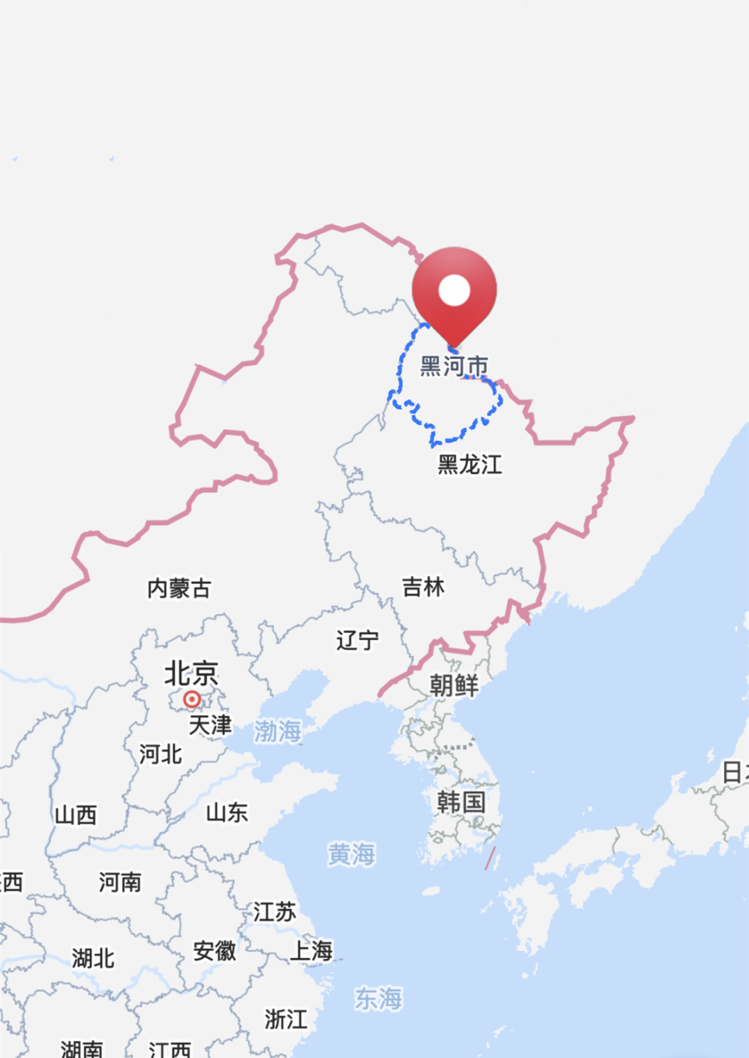 黑河市内地图图片