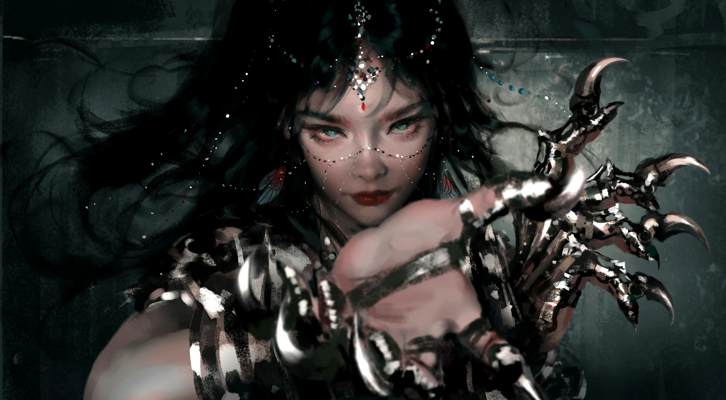 分享一组画师wlop人物场景作品,用细腻的画风再现了精致美丽的角色.