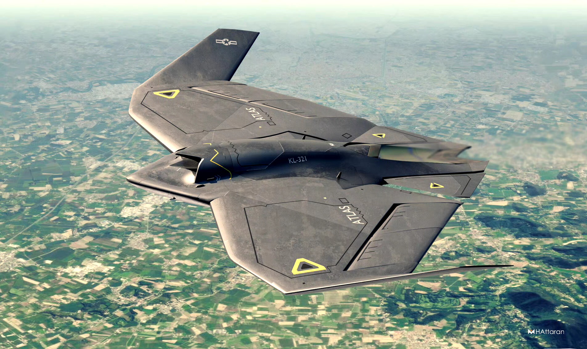 attaran设计的一组无人机插画作品,结合了蝴蝶的元素,适合执行攻缓屯