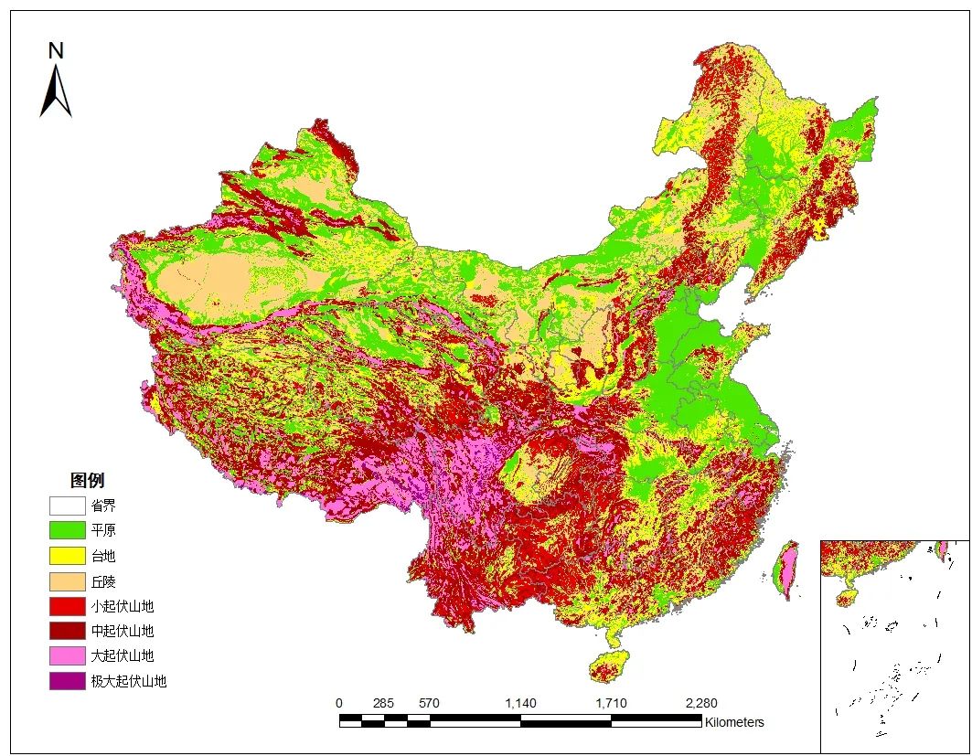 原始地貌标高图图片