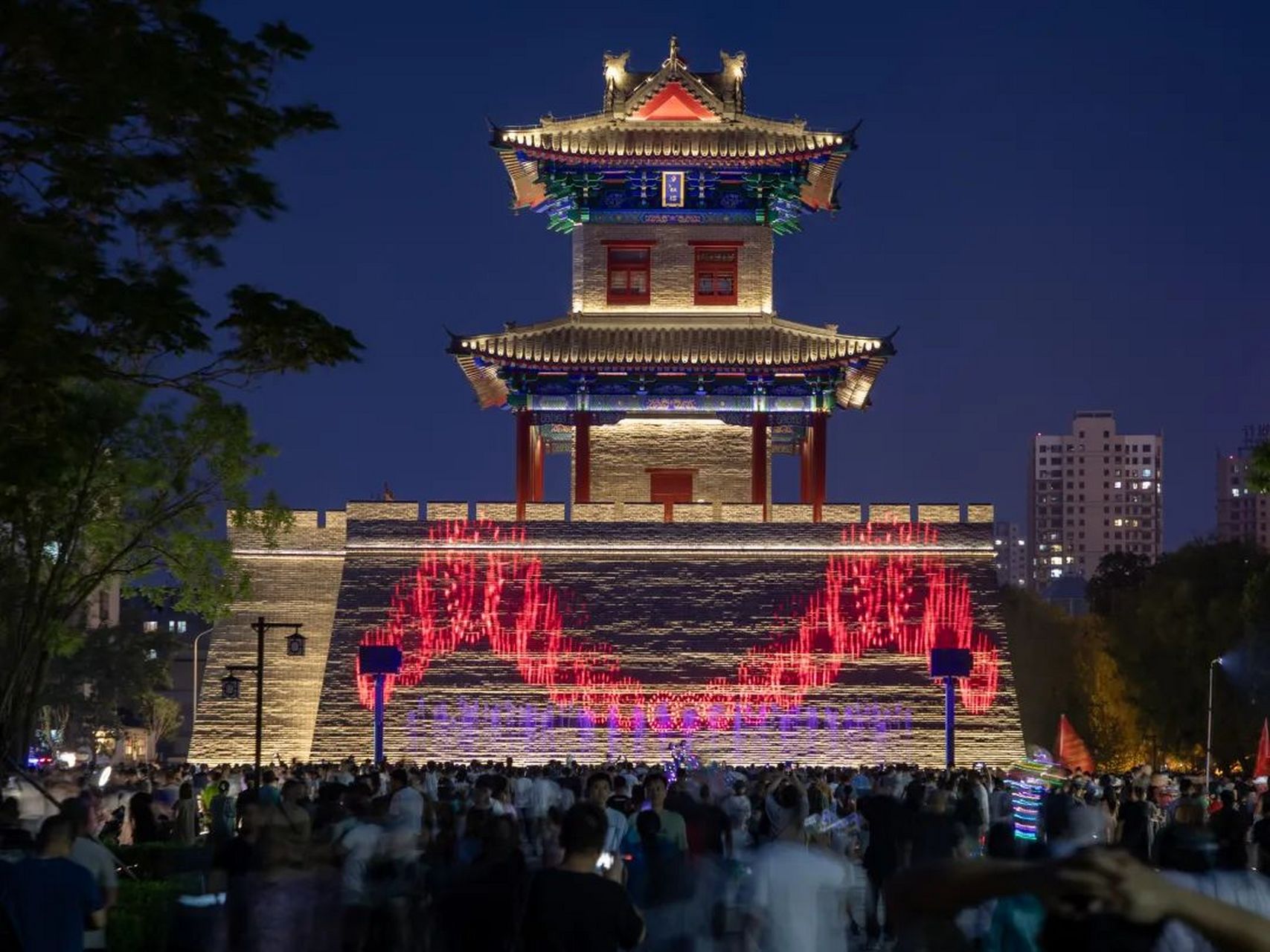 辽阳市夜景图片