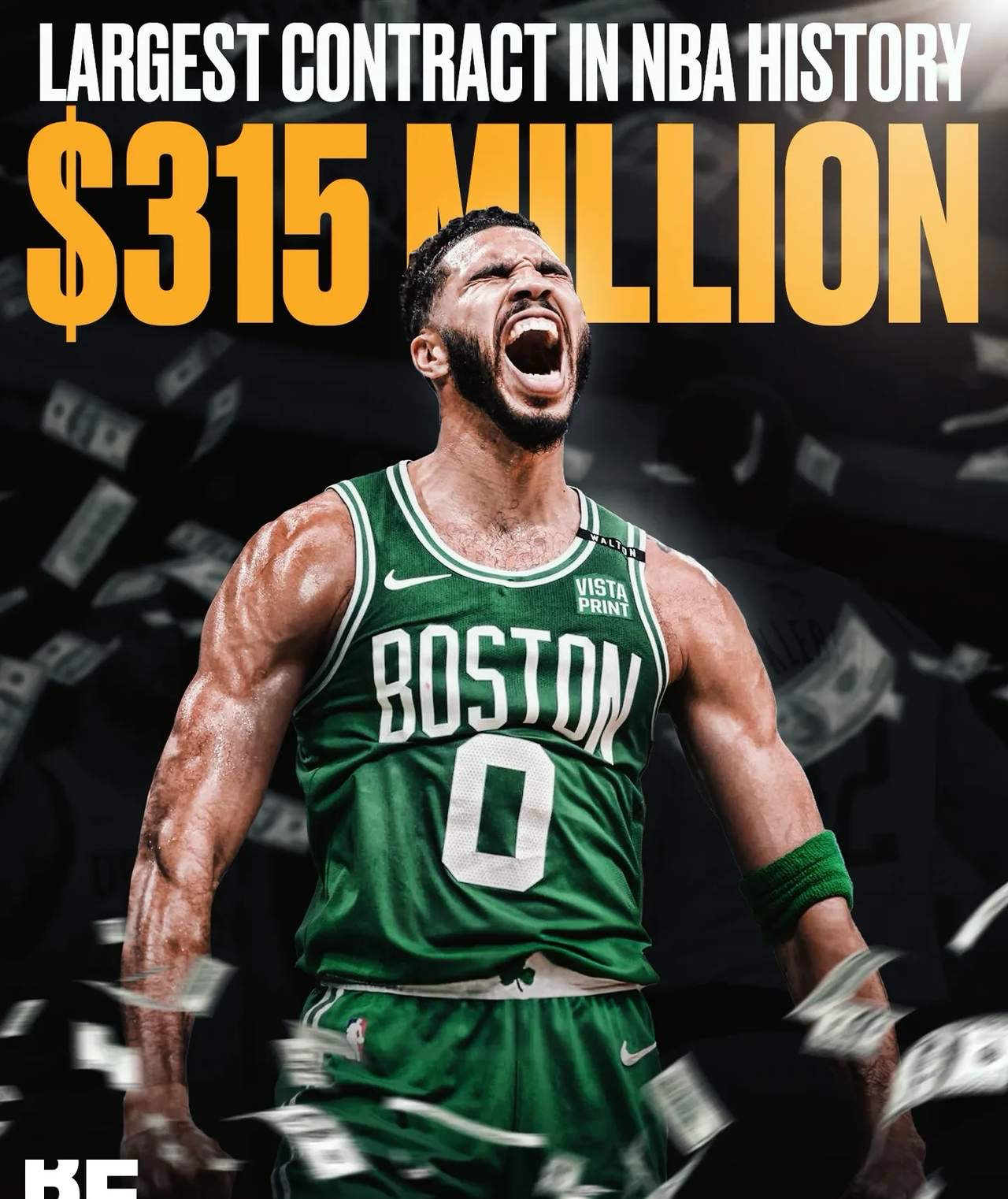 15亿续约塔图姆!刷新nba历史合同!双探花合计6亿