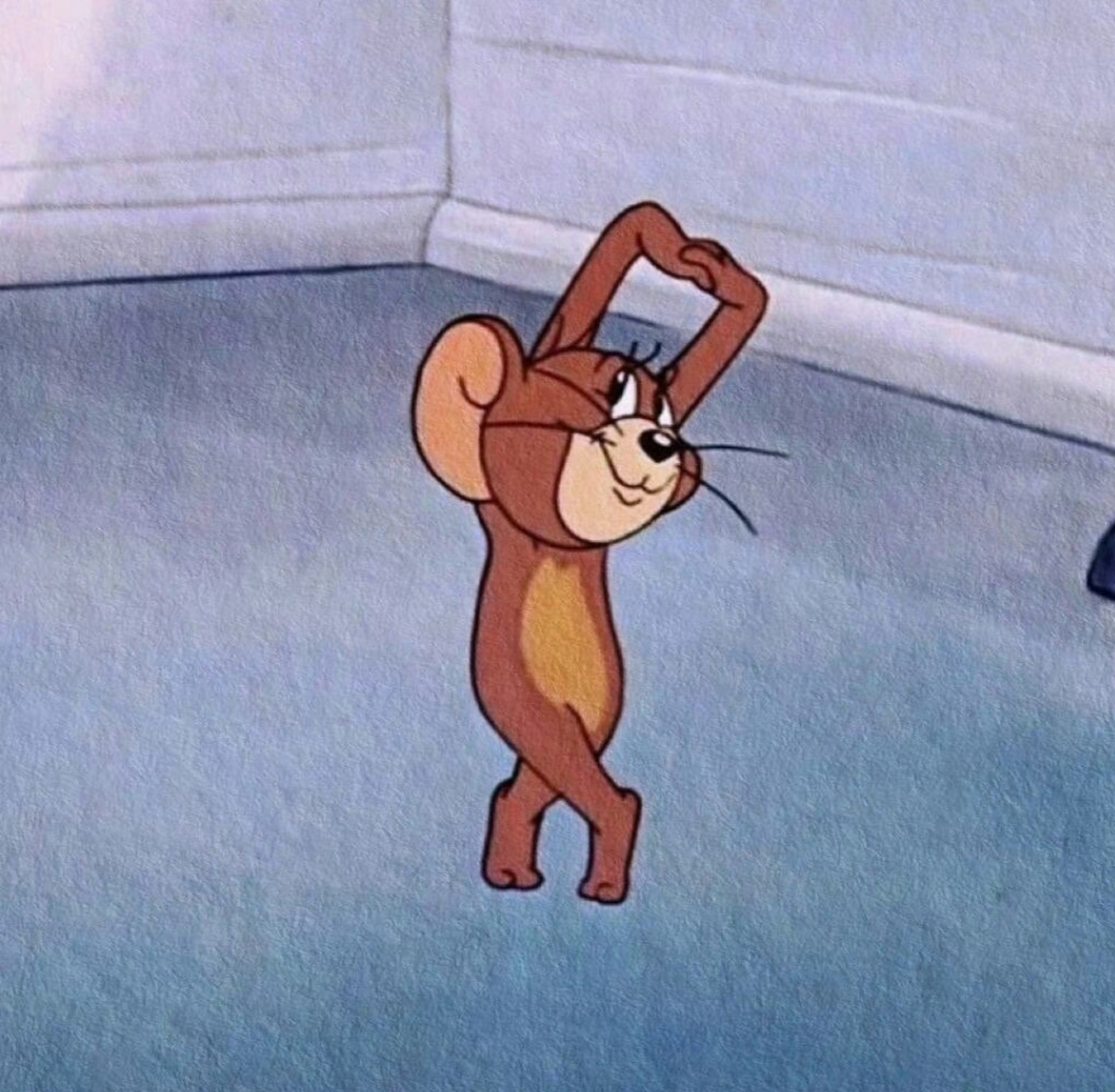 《猫和老鼠》小小的jerry,表情也挺可爱的哈哈哈 676767