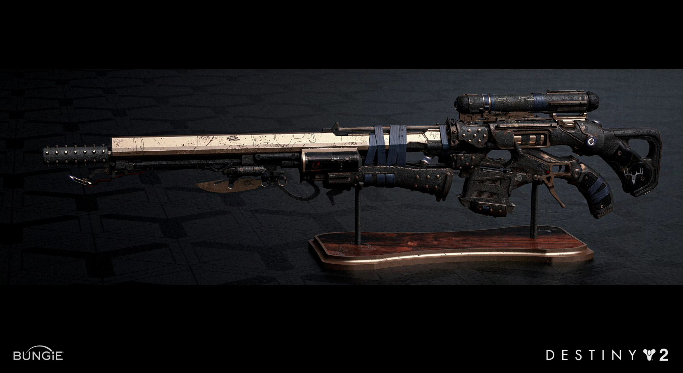 美国概念艺术家zak foreman为游戏《命运2 》设计武器和胸甲,造型突出