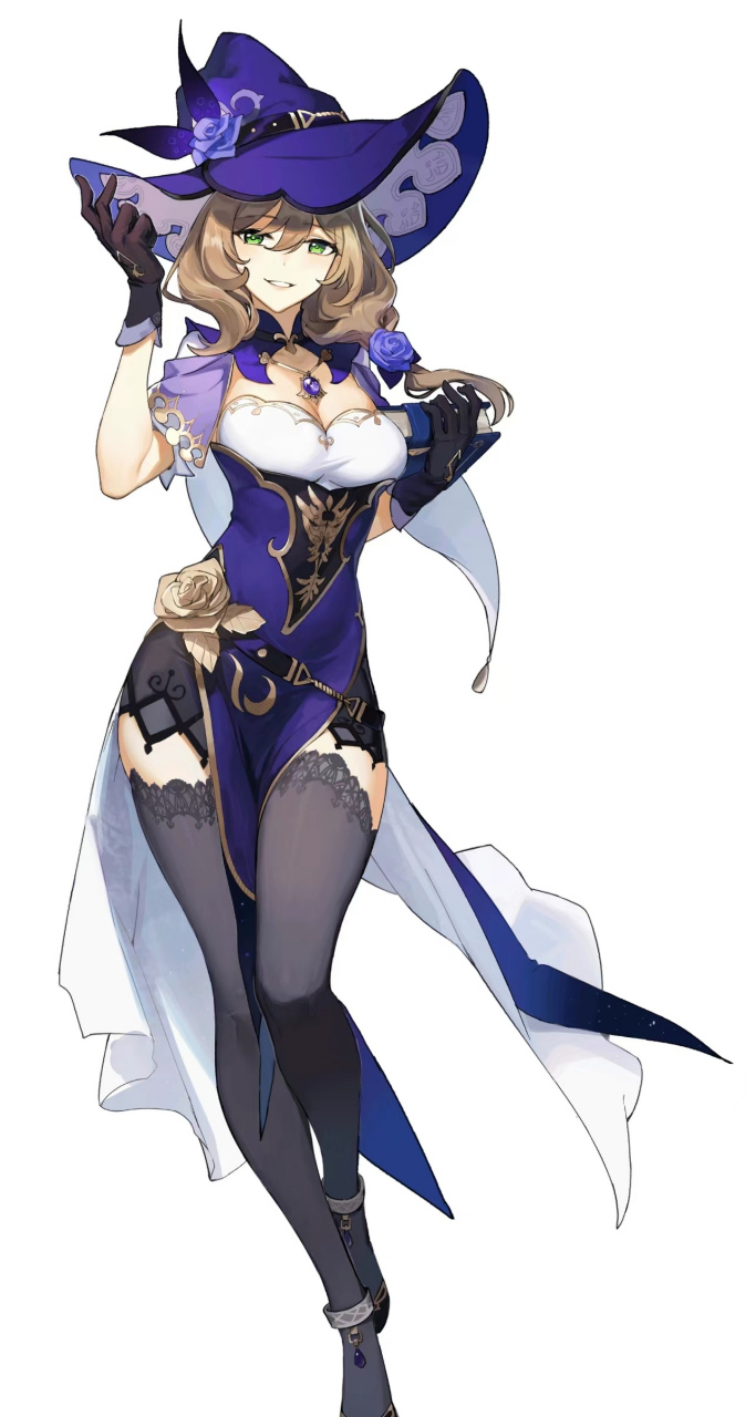 穿黑丝的的丽莎也太美了吧!#原神