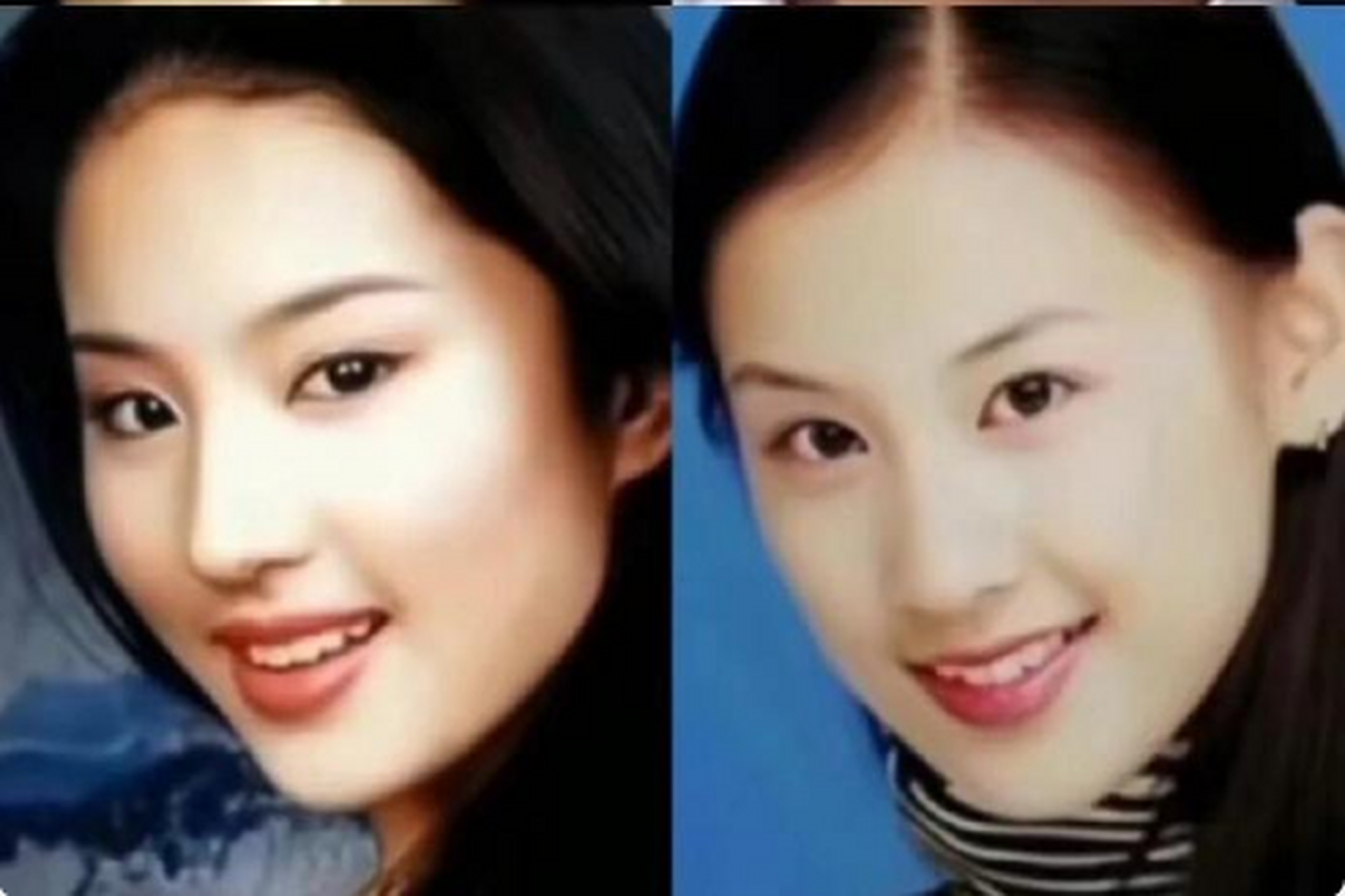 刘亦菲和黄圣依,真有那么像吗? 两人气质都清纯,干净.