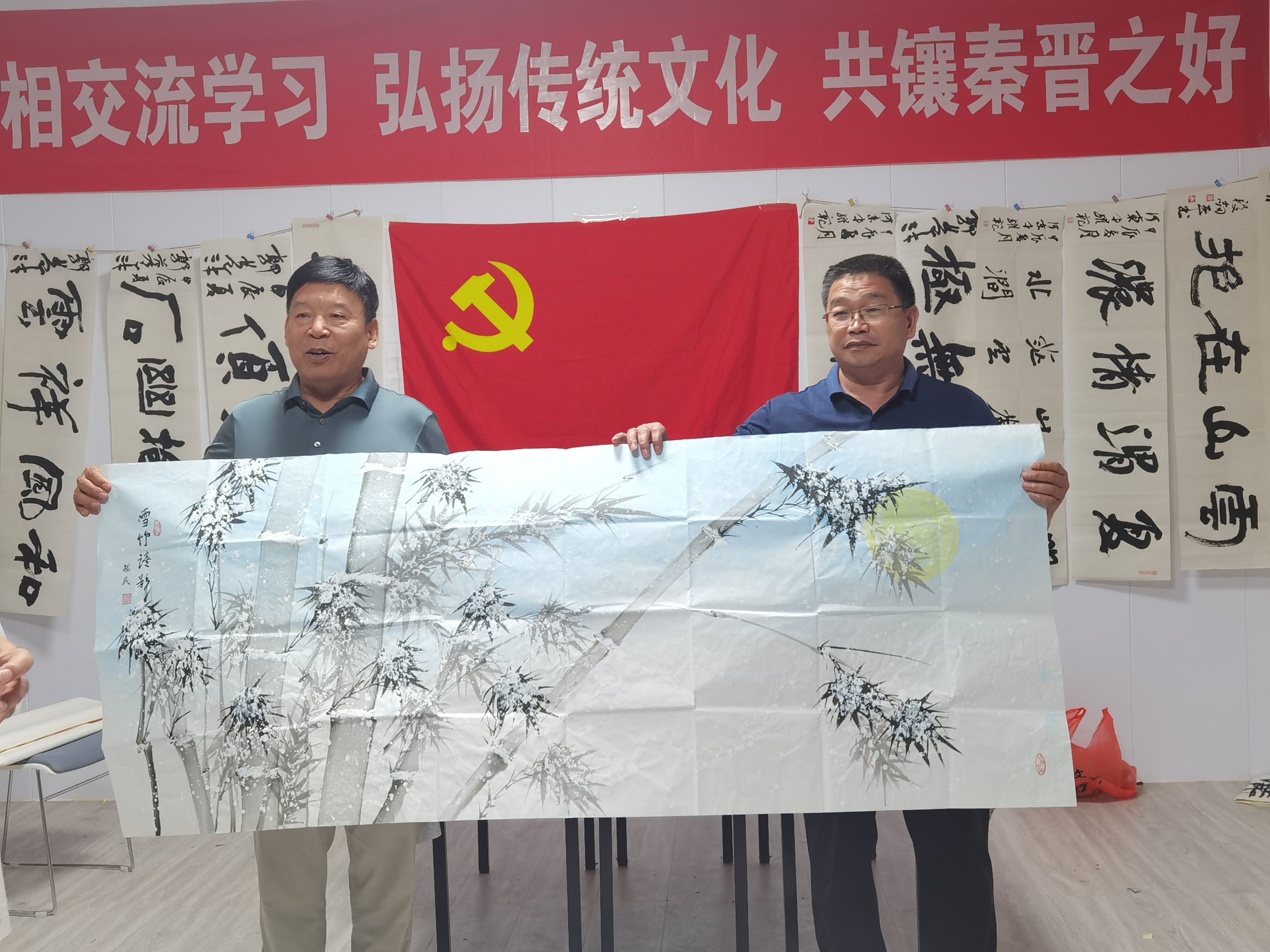 渭南市老年书画家协会一行五人赴山西运城夏县考察暨书画品鉴交流