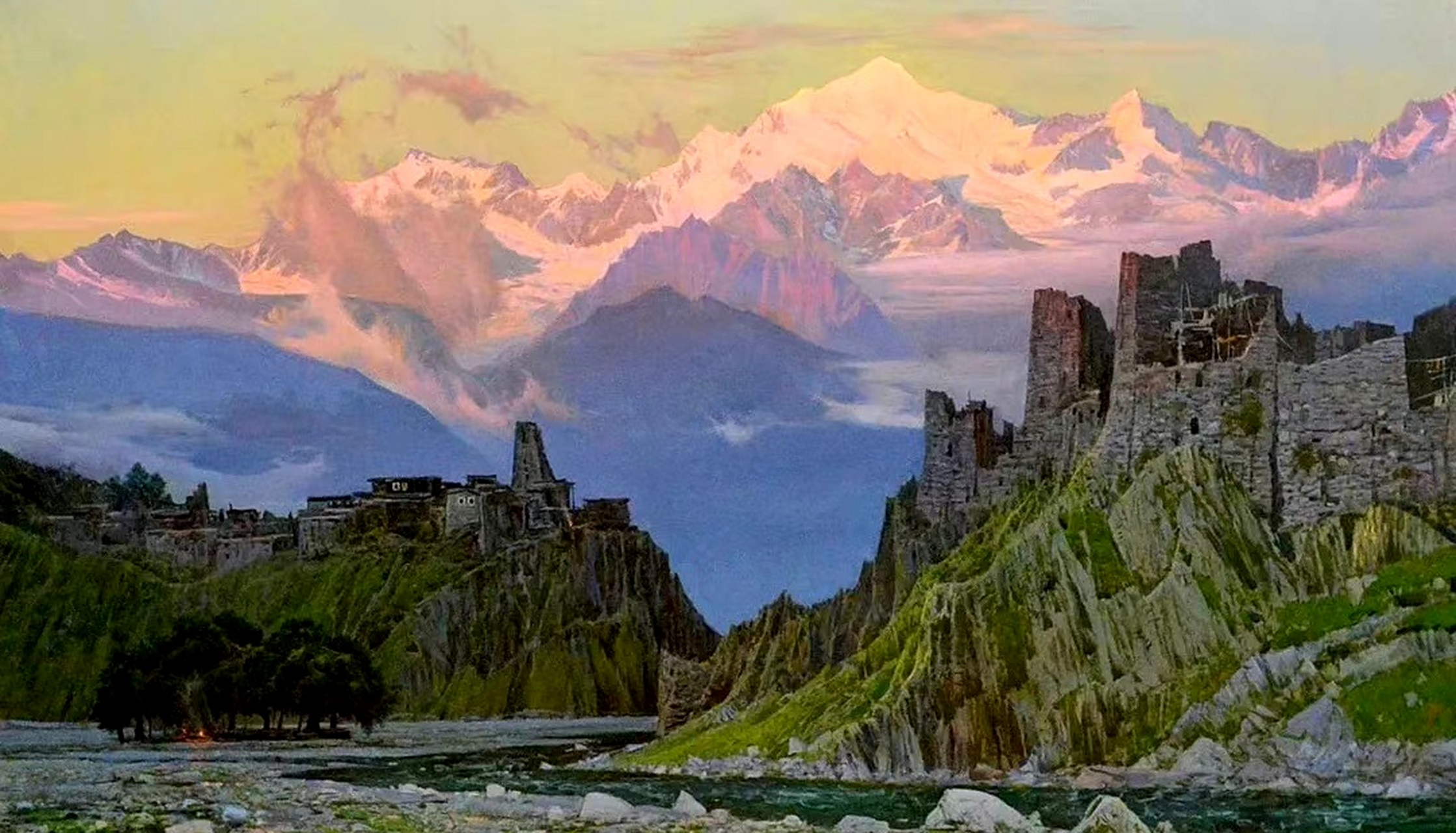 俄罗斯画家格列奇什金(1922-2009)油画作品欣赏,他是俄罗斯知名风景画