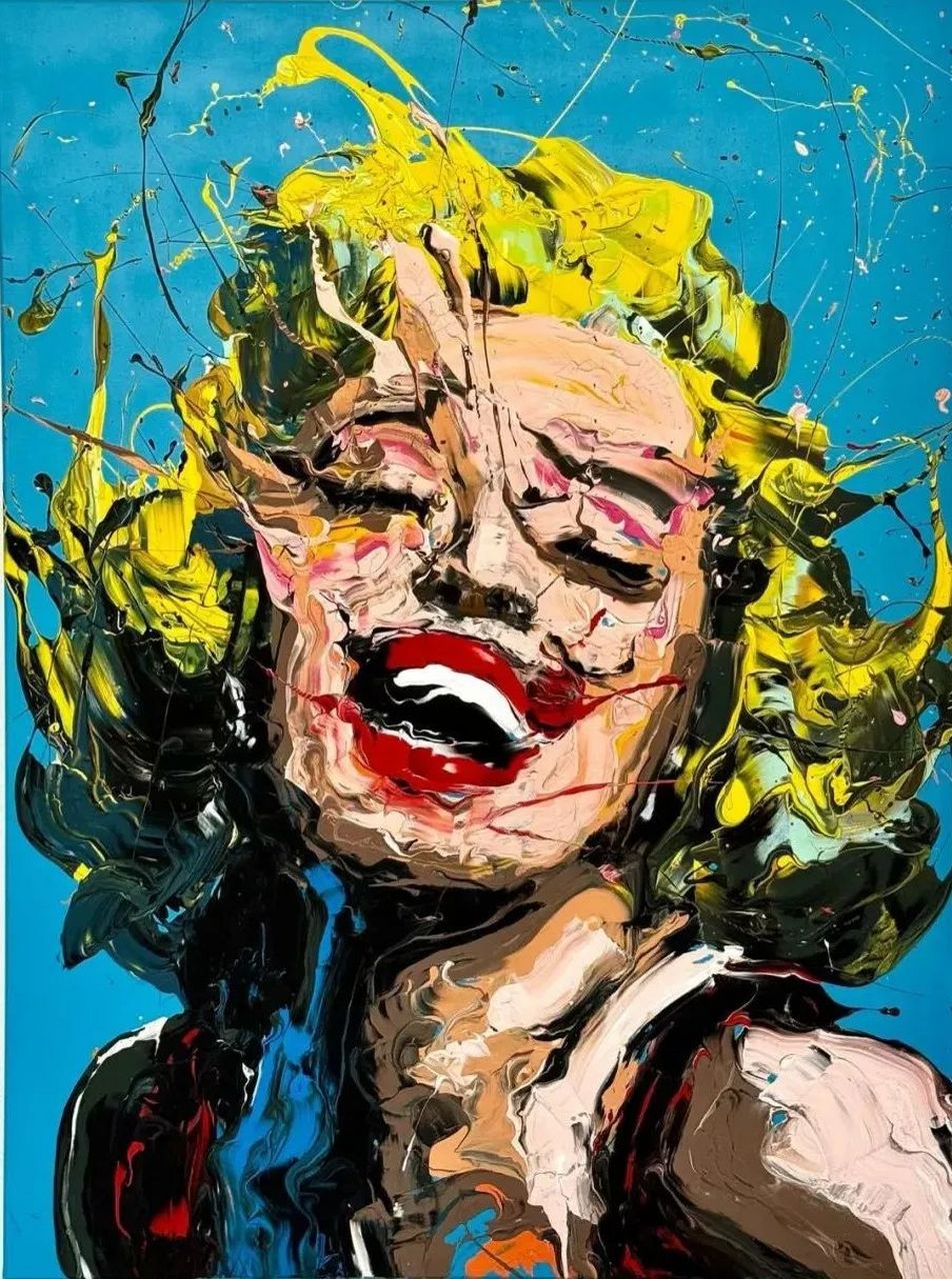 太炸裂了,新派画家用狂野风格,画出年轻人爱看的画作,这样夸张的绘画