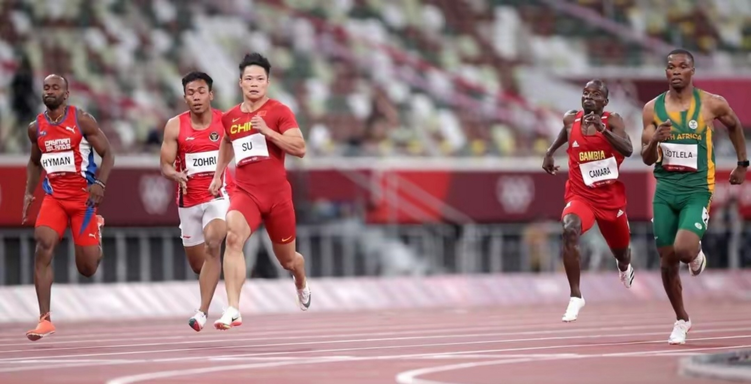 苏炳添,短跑名将,为中国田径争光不少.