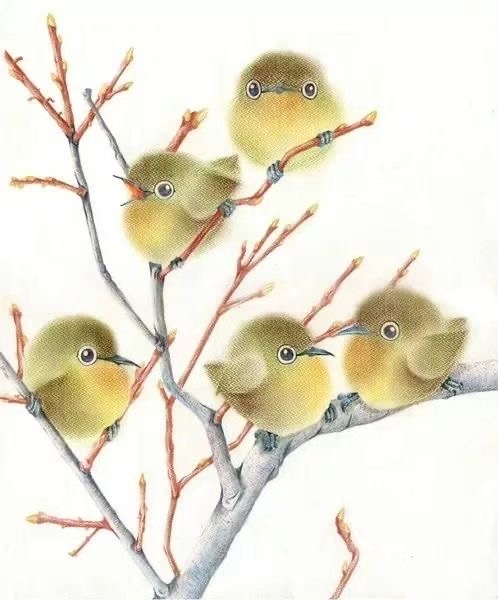 水彩插画|倦鸟归巢